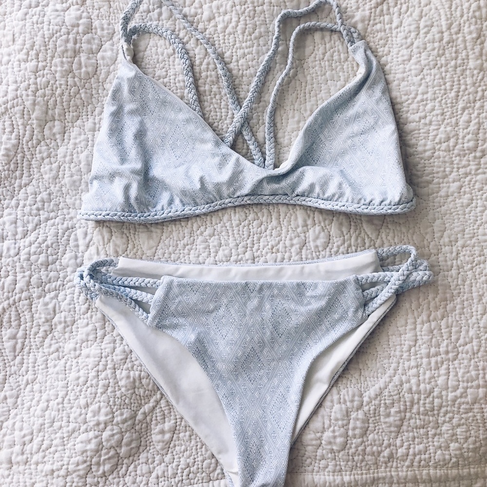 FRANKIE’S BIKINIS chambray set